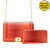 Faux Croc Leather Handbag with Wallet